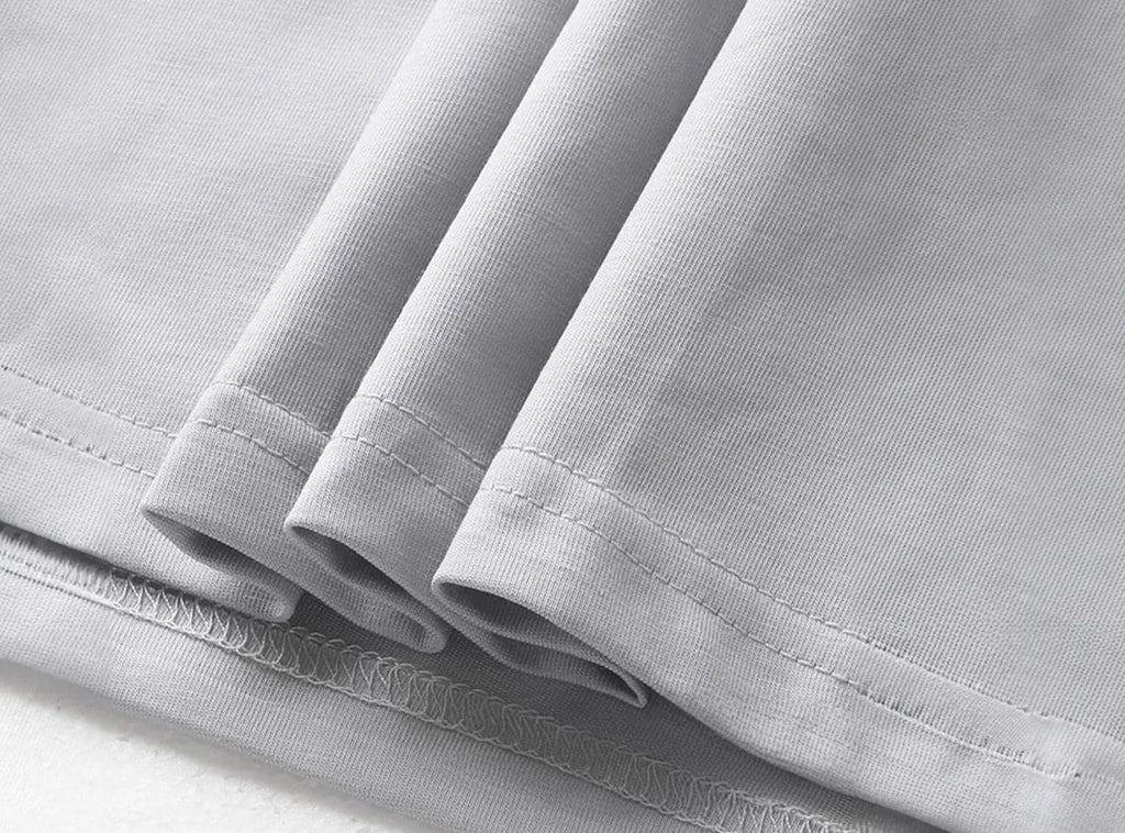 Fittington Mercerized Cotton T-shirt V3-Soft Breathable Crew Neck Tee Wrinkle-Resistant Everyday Basic Shirt for Casual & Layering