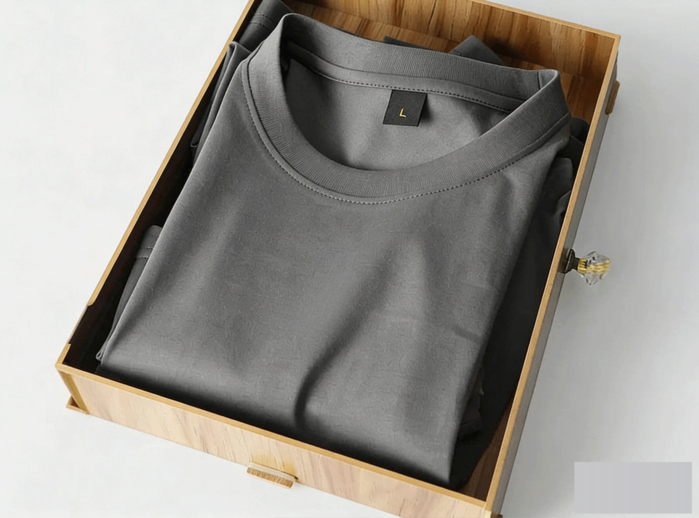 Fittington Mercerized Cotton T-shirt V3-Soft Breathable Crew Neck Tee Wrinkle-Resistant Everyday Basic Shirt for Casual & Layering